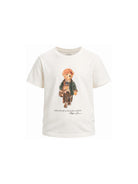 T-shirt per bambino Polo Ralph Lauren Kids bianca con stampa grafica 322B27298 002 Ralph Lauren kids 