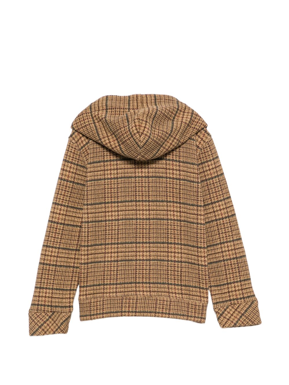 Felpa per bambino Polo Ralph Lauren Kids marrone con fantasia in pied-de-poule 322B27801 001 Ralph Lauren kids 