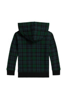 Felpa per bambino Polo Ralph Lauren Kids verde con design tartan 322B28146 001 Ralph Lauren kids 