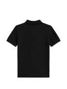 T-shirt per bambino Polo Ralph Lauren Kids nera con logo ricamato sul davanti 322B28163 BLACK Ralph Lauren kids 