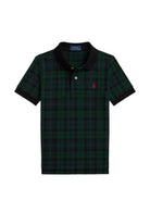 Polo per bambino Polo Ralph Lauren Kids blu e verde con motivo a quadri 322B28165 001 Ralph Lauren kids 