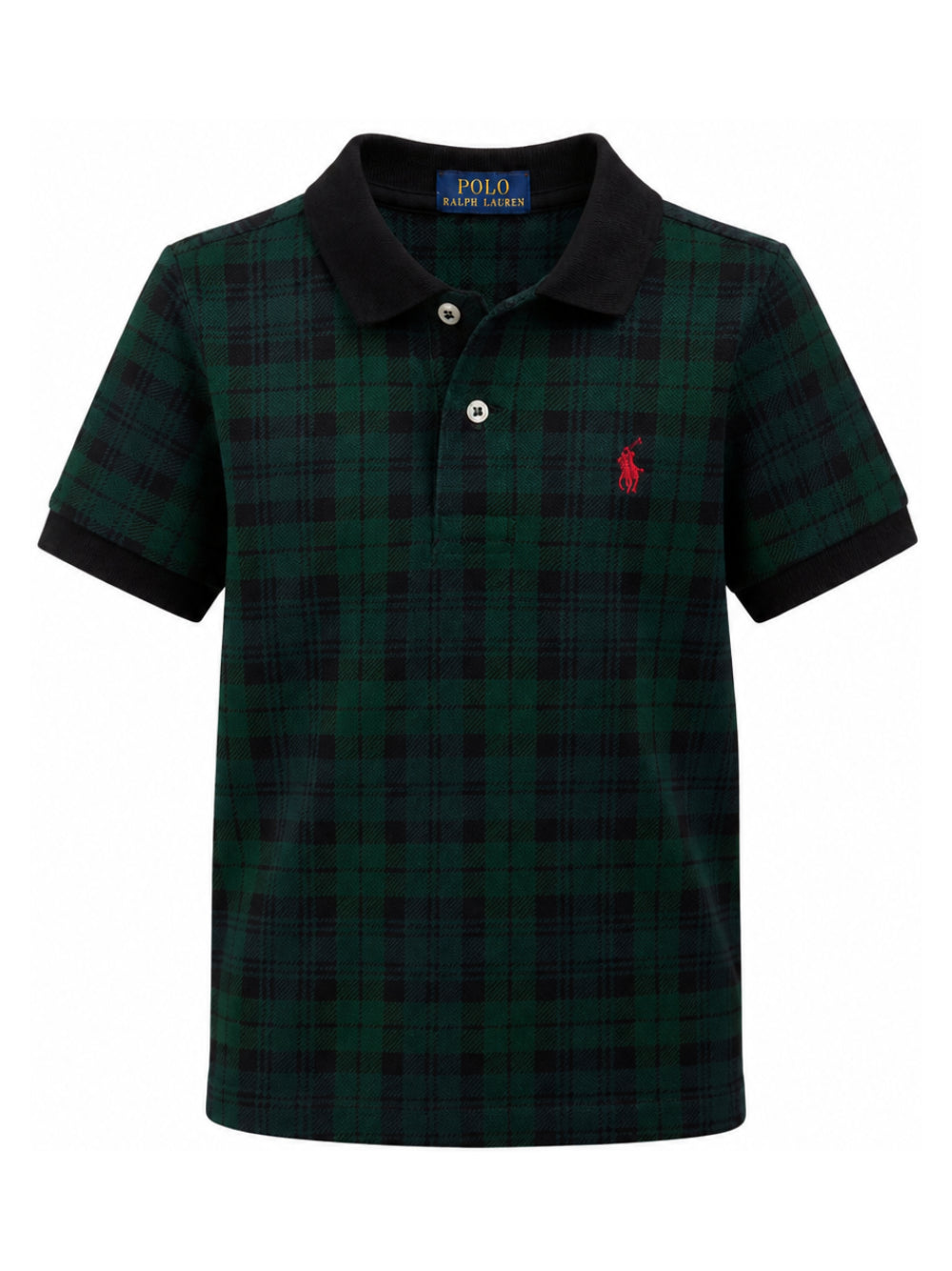Polo per bambino Polo Ralph Lauren Kids blu e verde con motivo a quadri 322B28165 001 Ralph Lauren kids 