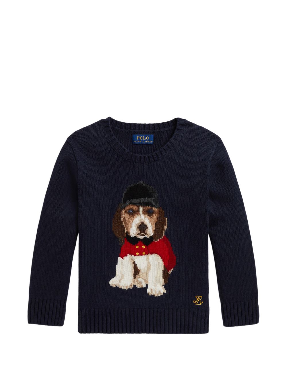 Maglione per bambino Polo Ralph Lauren Kids blu con ricamo cagnolino 322B28343 001 Ralph Lauren kids 