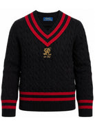 Maglione per bambino Polo Ralph Lauren Kids nero con maglia intrecciata 322B28777 001 Ralph Lauren kids 