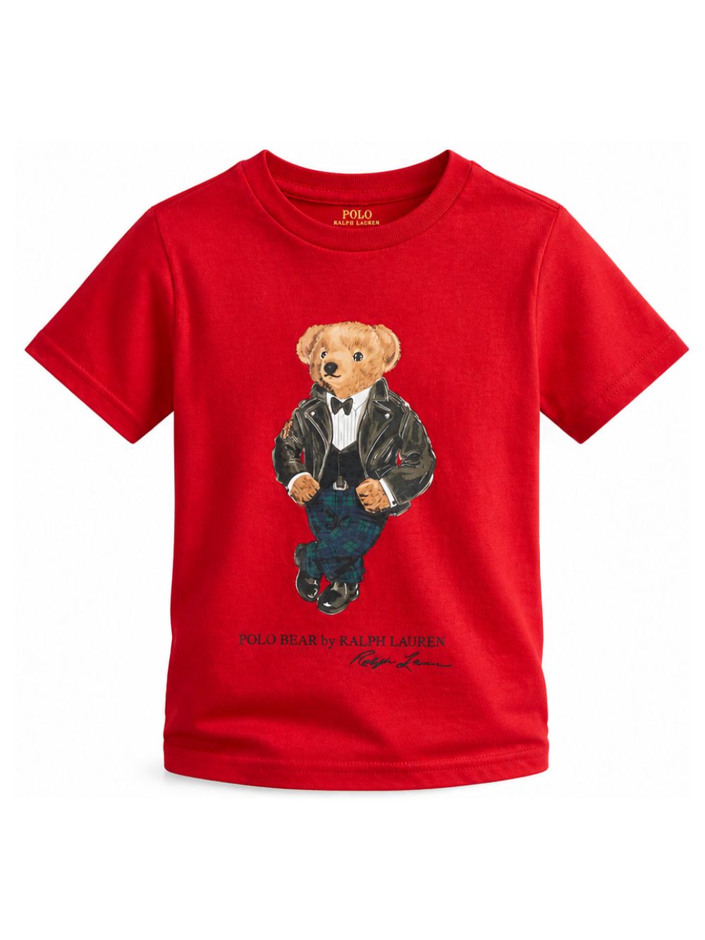 T-shirt per bambino Polo Ralph Lauren Kids rossa con stampa Polo Bear sul davanti 322B29156 002 Ralph Lauren kids 