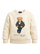 Felpa per bambino Polo Ralph Lauren Kids bianca con stampa Polo Bear sul davanti 322B29157 001 Ralph Lauren kids 