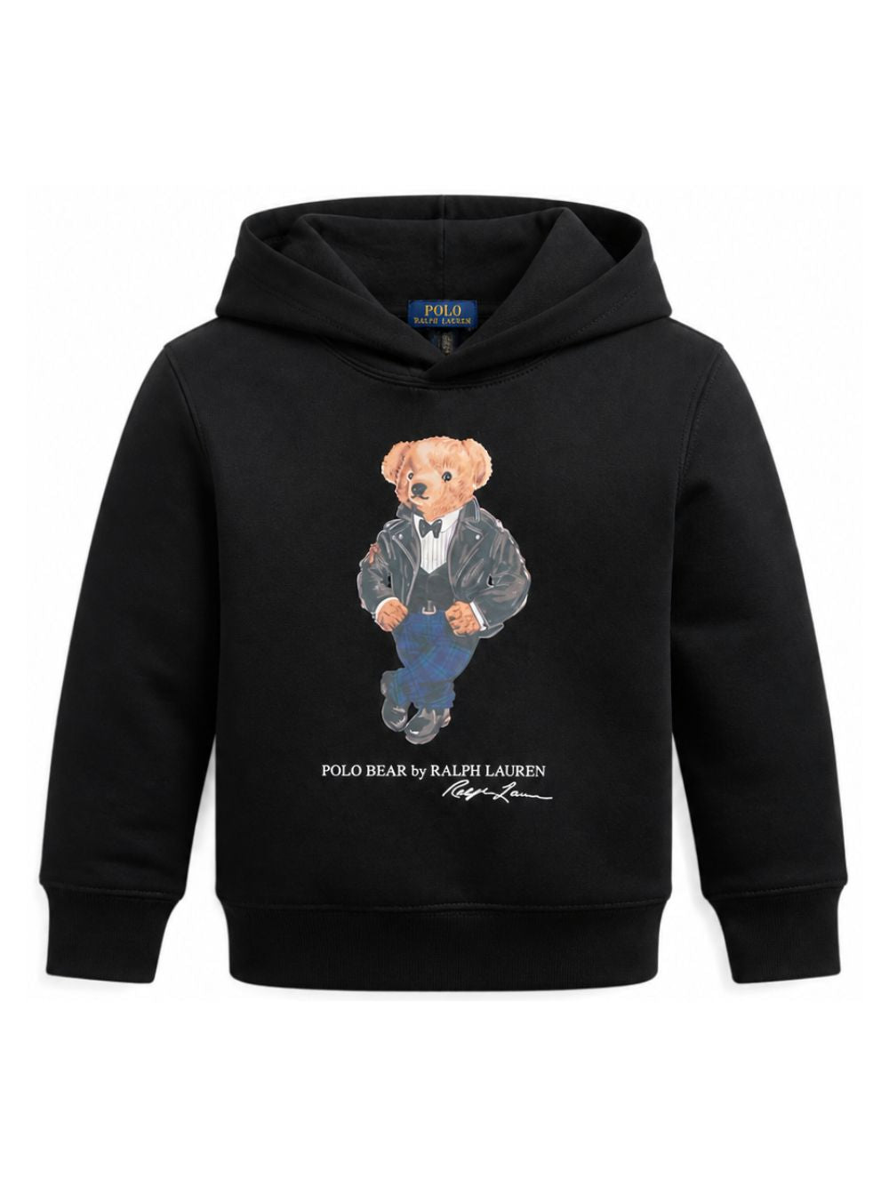 Felpa per bambino Polo Ralph Lauren Kids nera con stampa Polo Bear sul davanti 322B29158 001 Ralph Lauren kids 