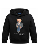 Felpa per bambino Polo Ralph Lauren Kids nera con stampa Polo Bear sul davanti 322B29158 001 Ralph Lauren kids 
