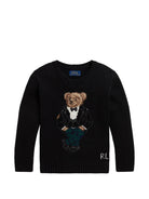Maglione per bambino Polo Ralph Lauren Kids nero con ricamo Polo Bear 322B29194 001 Ralph Lauren kids 