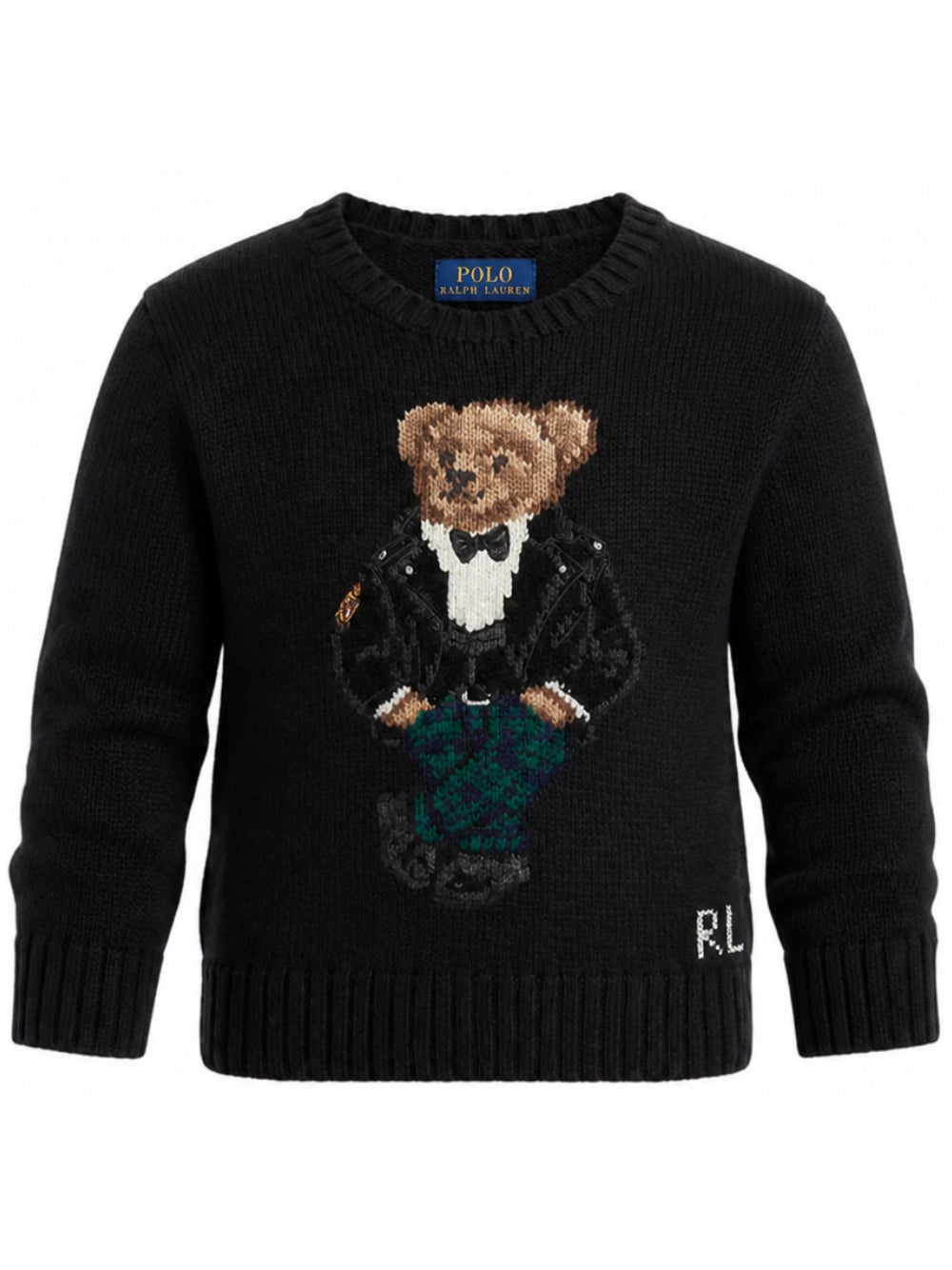 Maglione per bambino Polo Ralph Lauren Kids nero con ricamo Polo Bear 322B29194 001 Ralph Lauren kids 