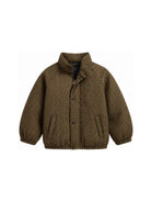 Giubbino per bambino Polo Ralph Lauren Kids marrone con stampa in pied-de-poule 323B23424 001 Ralph Lauren kids 