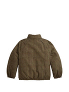 Giubbino per bambino Polo Ralph Lauren Kids marrone con stampa in pied-de-poule 323B23424 001 Ralph Lauren kids 