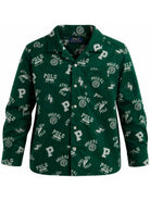 Camicia Andy Cam per bambino Polo Ralph Lauren Kids verde con logo all-over 323B24632 001 Ralph Lauren kids 