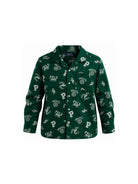 Camicia Andy Cam per bambino Polo Ralph Lauren Kids verde con logo all-over 323B24632 001 Ralph Lauren kids 