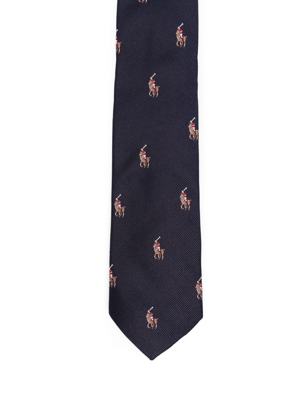 Cravatta per bambino Polo Ralph Lauren Kids blu con stampa Polo Pony all-over 352654427 004 Ralph Lauren kids 