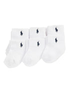 Set di sei paia di calzini per neonati Polo Ralph Lauren Kids bianchi con logo ricamato sul davanti 441974057 001 Ralph Lauren kids 