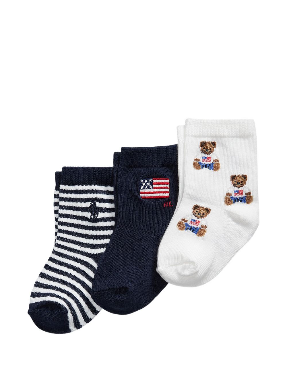 Calzini per neonati Polo Ralph Lauren Kids multicolor set di (3 pezzi) 441P11061 001 Ralph Lauren kids 