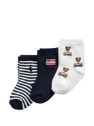 Calzini per neonati Polo Ralph Lauren Kids multicolor set di (3 pezzi) 441P11061 001 Ralph Lauren kids 