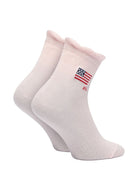 Set di tre calzini per bambina Polo Ralph Lauren Kids multicolore con bordo a volant 446P11076 001 Ralph Lauren kids 