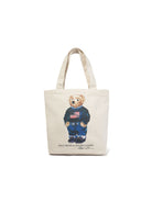 Borsa a spalla per bambini Polo Ralph Lauren Kids bianca con stampa Polo Bear sul davanti 9AR021 W3Y Ralph Lauren kids 