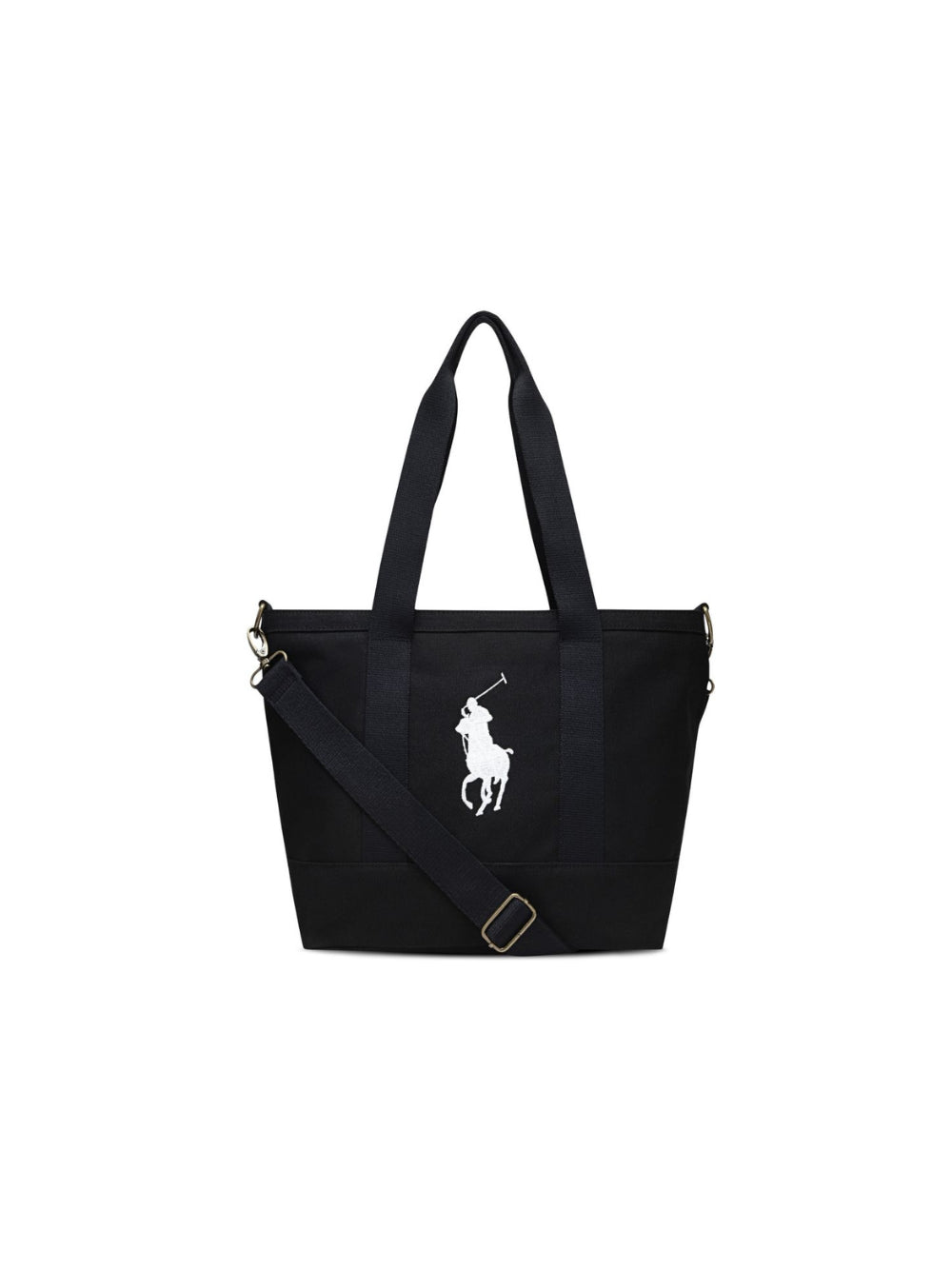 Borsa per bambini Polo Ralph Lauren Kids nera con caratteristico motivo Polo Pony ricamato 9AR023 GAZ Ralph Lauren kids 