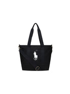 Borsa per bambini Polo Ralph Lauren Kids nera con caratteristico motivo Polo Pony ricamato 9AR023 GAZ Ralph Lauren kids 
