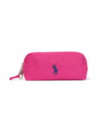 Zaino per bambina Polo Ralph Lauren Kids fucsia con caratteristico motivo Polo Pony 9AR071 AFX Ralph Lauren kids 