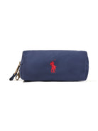 Zaino per bambino Polo Ralph Lauren Kids blu con caratteristico motivo Polo Pony 9AR071 BVC Ralph Lauren kids 