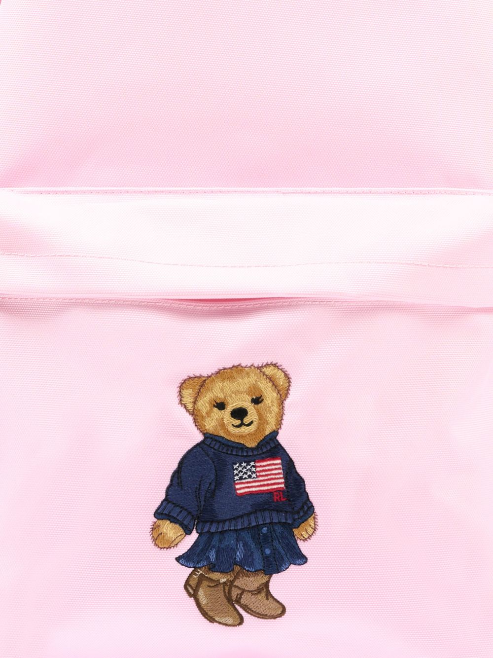 Zaino per bambina Polo Ralph Lauren Kids rosa con stampa Teddy Bear 9AR149 AP7 Ralph Lauren kids 