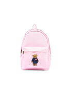 Zaino per bambina Polo Ralph Lauren Kids rosa con stampa Teddy Bear 9AR149 AP7 Ralph Lauren kids 