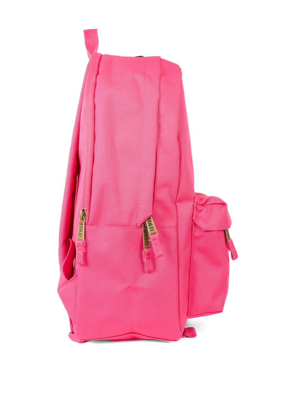 Zaino per bambina Polo Ralph Lauren Kids fucsia con logo ricamato sul davanti 9AR151 ADP Ralph Lauren kids 