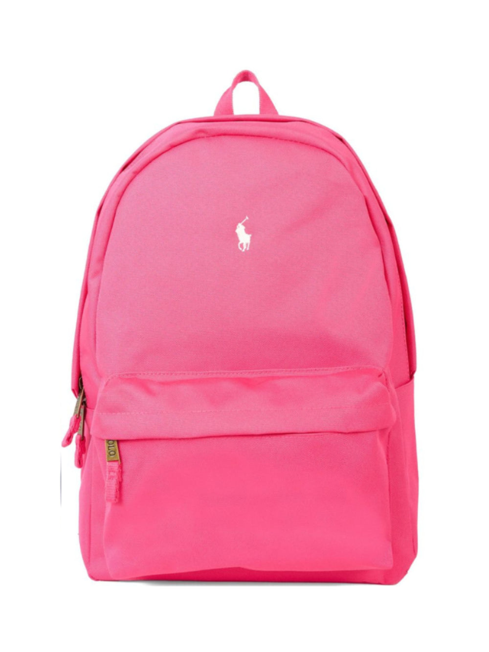 Zaino per bambina Polo Ralph Lauren Kids fucsia con logo ricamato sul davanti 9AR151 ADP Ralph Lauren kids 