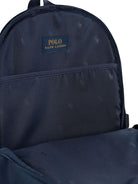 Zaino per bambini Ralph Lauren Kids blu navy con stampa logo sul davanti 9AR151 BVC Ralph Lauren kids 