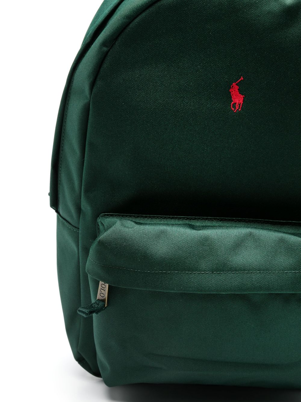 Zaino per bambini Polo Ralph Lauren Kids verde con caratteristico motivo Polo Pony ricamato 9AR151 ECF Ralph Lauren kids 