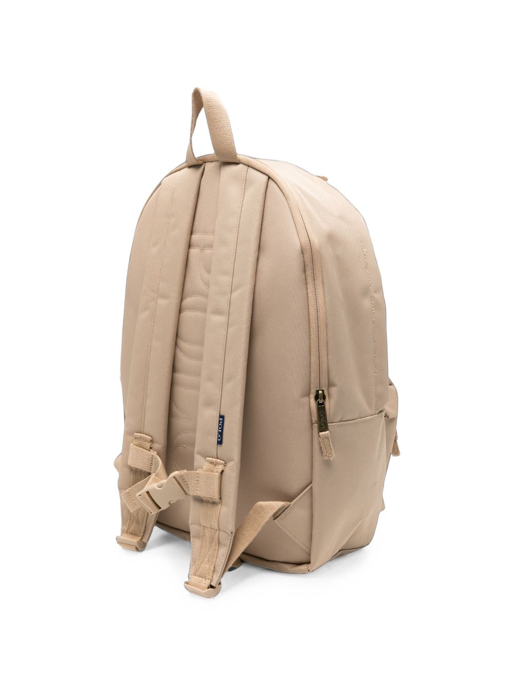 Zaino per bambini Ralph Lauren Kids beige con logo ricamato sul davanti 9AR151 X78 Ralph Lauren kids 
