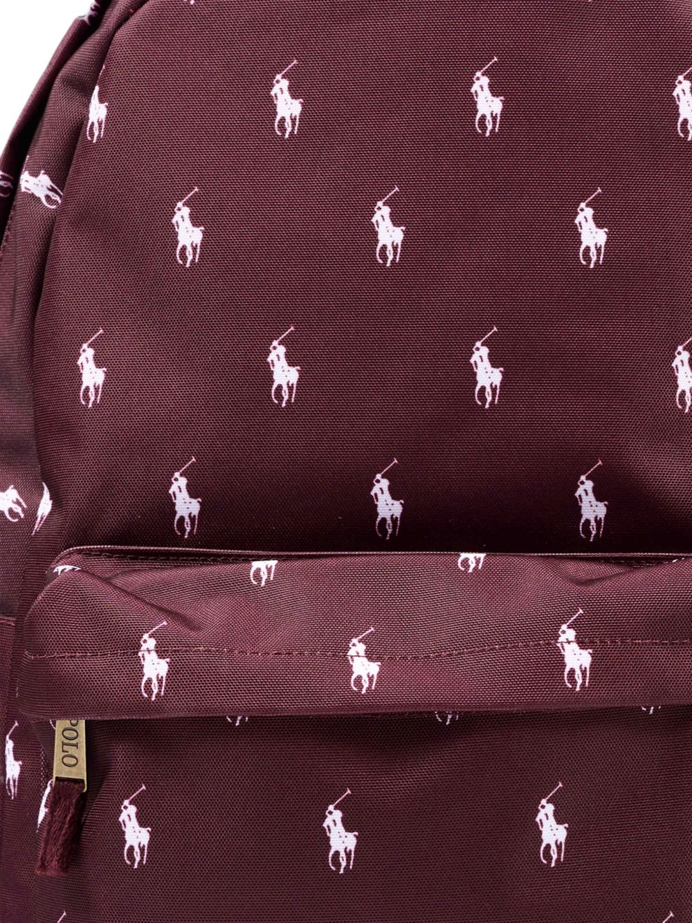 Zaino per bambini Polo Ralph Lauren Kids marrone con motivo Polo Pony all-over 9AR153 R4S Ralph Lauren kids 