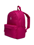 Zaino per bambina Polo Ralph Lauren Kids fucsia con ricamo Polo Pony 9AR187 ADP Ralph Lauren kids 