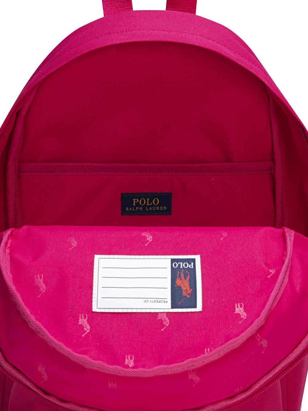 Zaino per bambina Polo Ralph Lauren Kids fucsia con ricamo Polo Pony 9AR187 ADP Ralph Lauren kids 