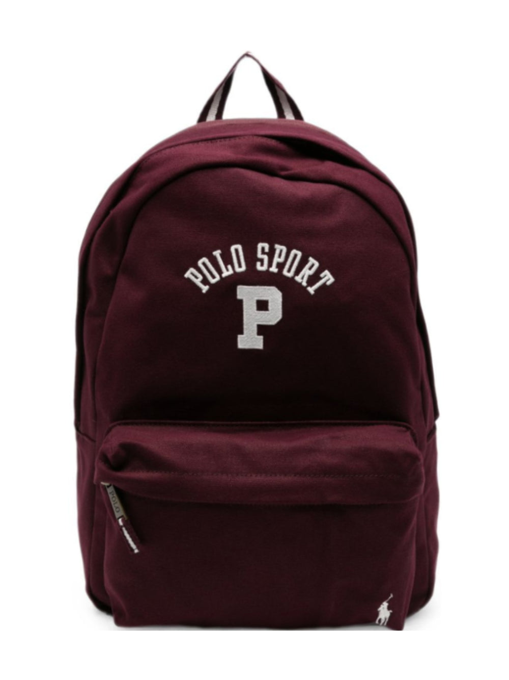 Zaino per bambini Ralph Lauren Kids bordeaux con stampa logo sul davanti 9AR195 R4S Ralph Lauren kids 