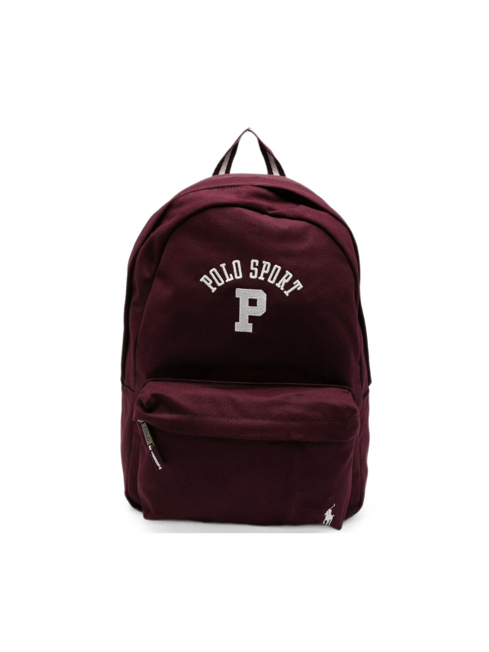 Zaino per bambini Ralph Lauren Kids bordeaux con stampa logo sul davanti 9AR195 R4S Ralph Lauren kids 