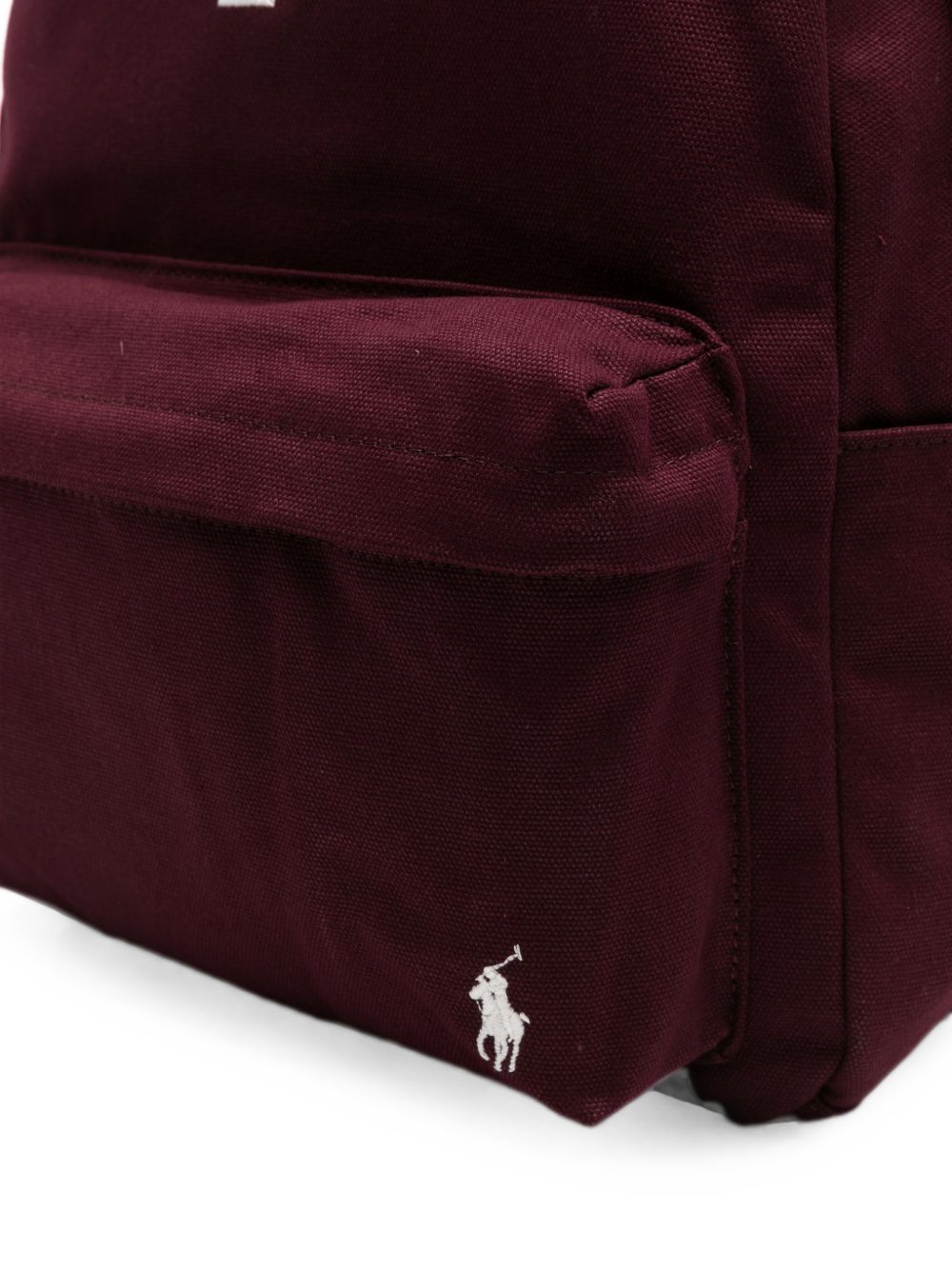Zaino per bambini Ralph Lauren Kids bordeaux con stampa logo sul davanti 9AR195 R4S Ralph Lauren kids 