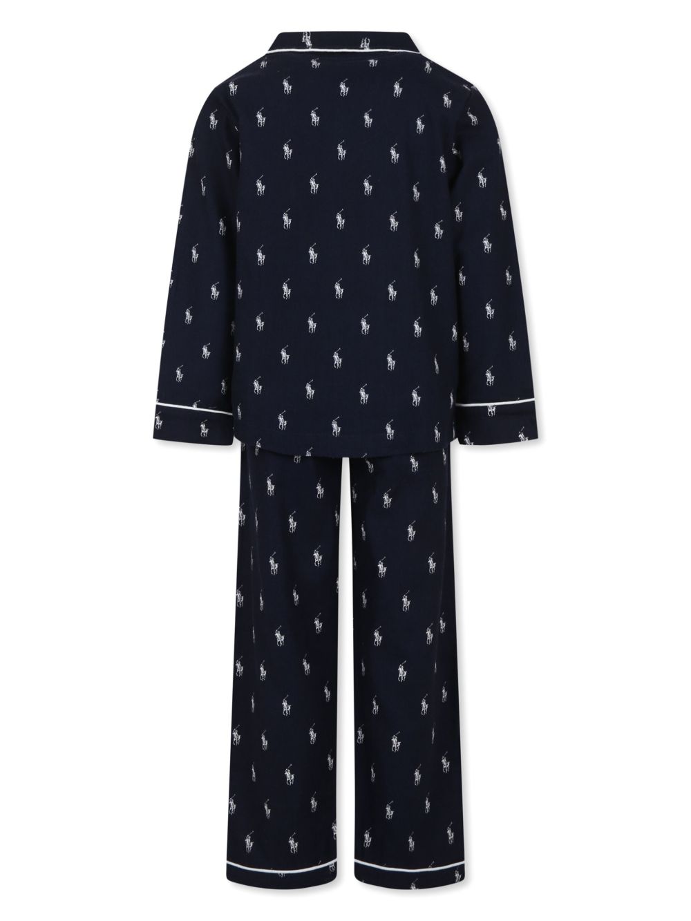 Pigiama per bambini Polo Ralph Lauren Kids blu con motivo Polo Pony P0137 BCV Ralph Lauren kids 