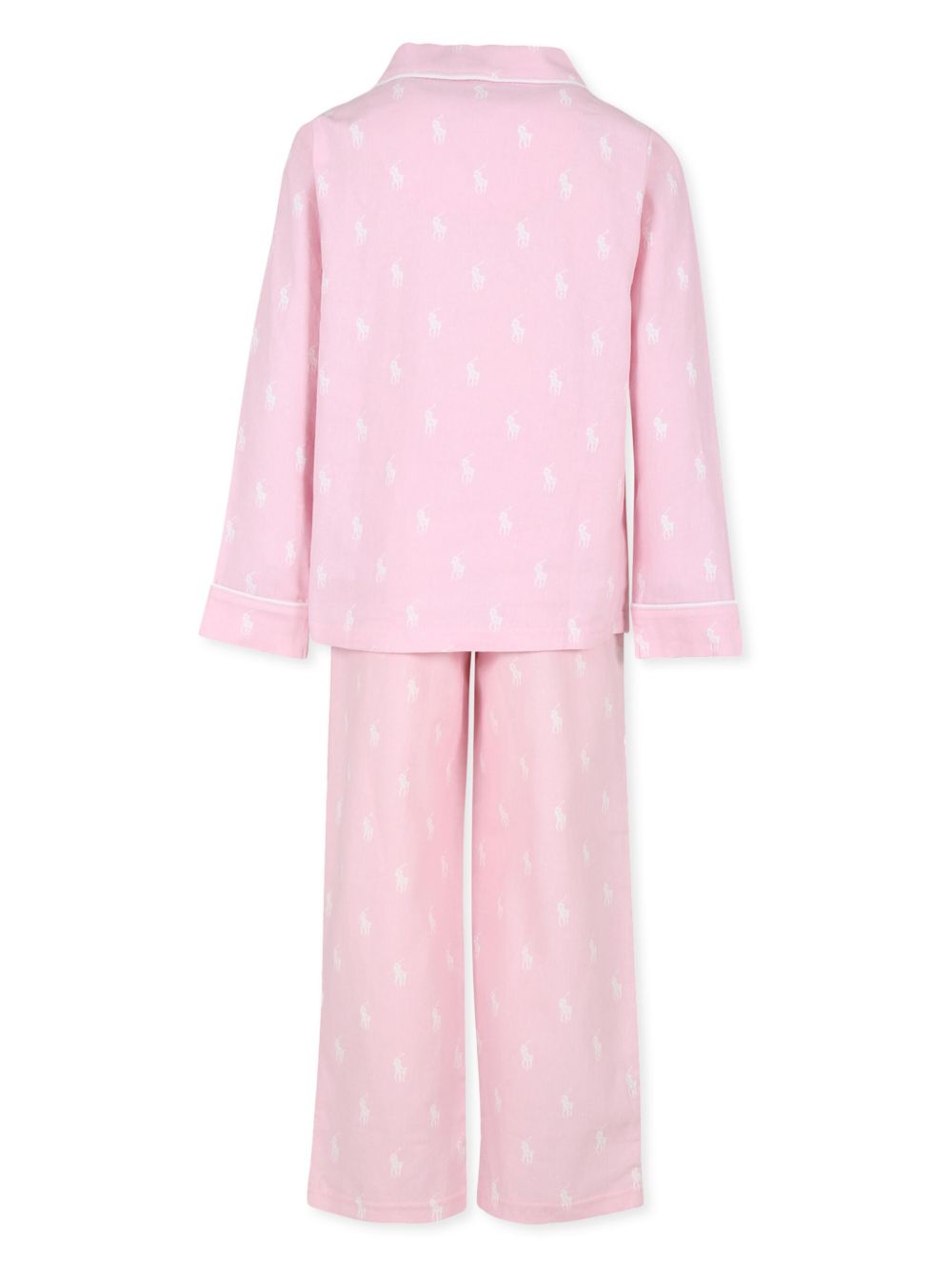 Pigiama per bambina Polo Ralph Lauren Kids rosa con motivo Polo Pony P0150 ADQ Ralph Lauren kids 
