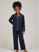Pigiama per bambina Polo Ralph Lauren Kids blu con motivo Polo Pony P0150 BCV Ralph Lauren kids 