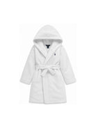 Accappatoio per bambini Polo Ralph Lauren Kids bianco con motivo Polo Pony P0188 001 Ralph Lauren kids 