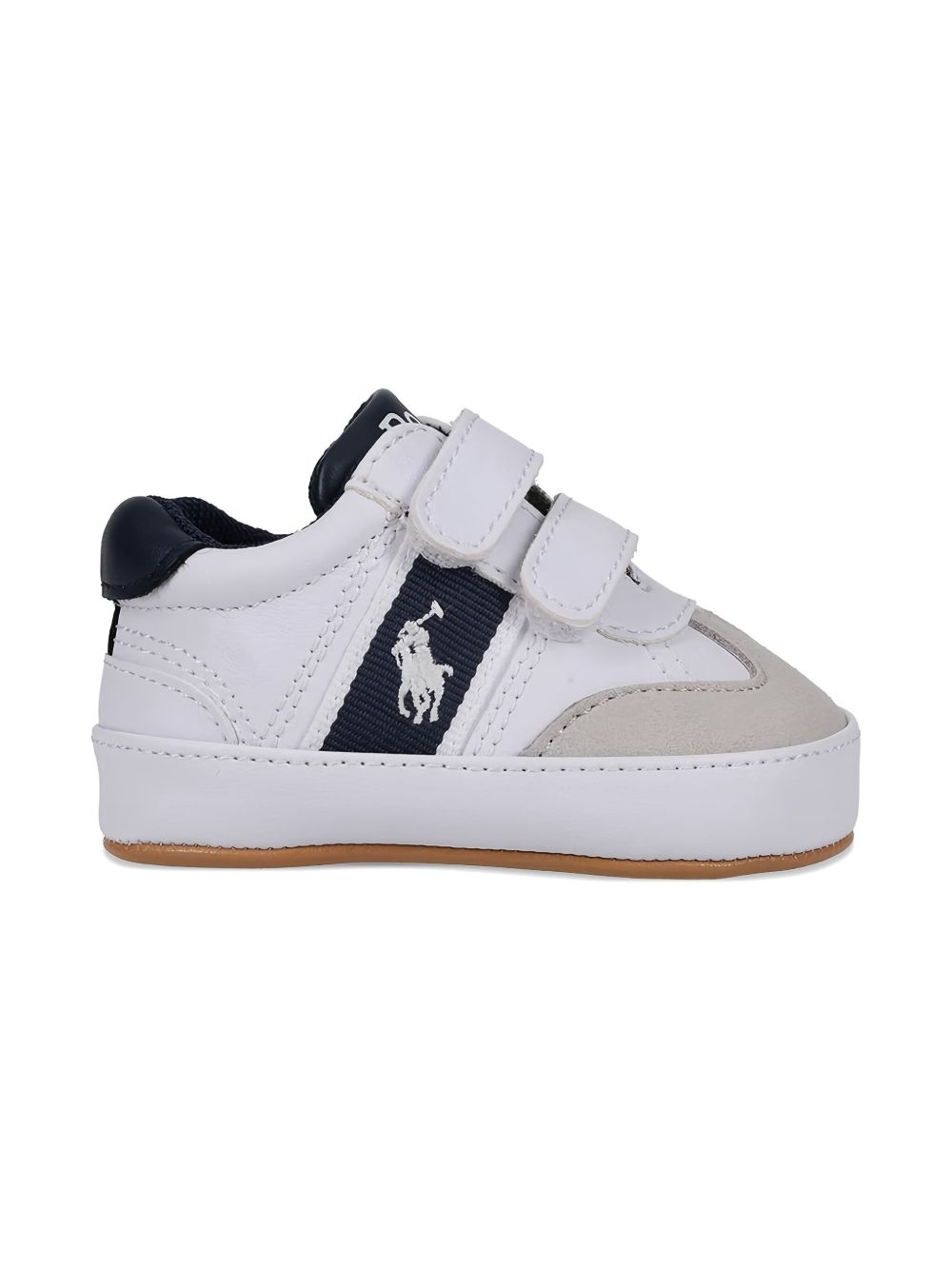 Sneakers Heritage Court III per neonato Polo Ralph Lauren Kids bianche con strappo RL03387101 WHITE Ralph Lauren kids 