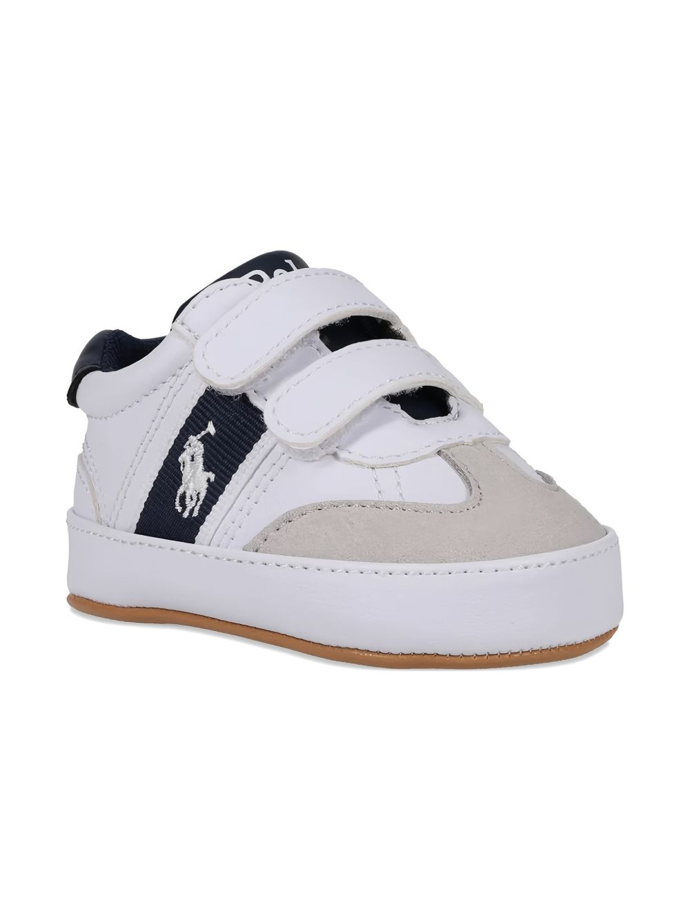 Sneakers Heritage Court III per neonato Polo Ralph Lauren Kids bianche con strappo RL03387101 WHITE Ralph Lauren kids 