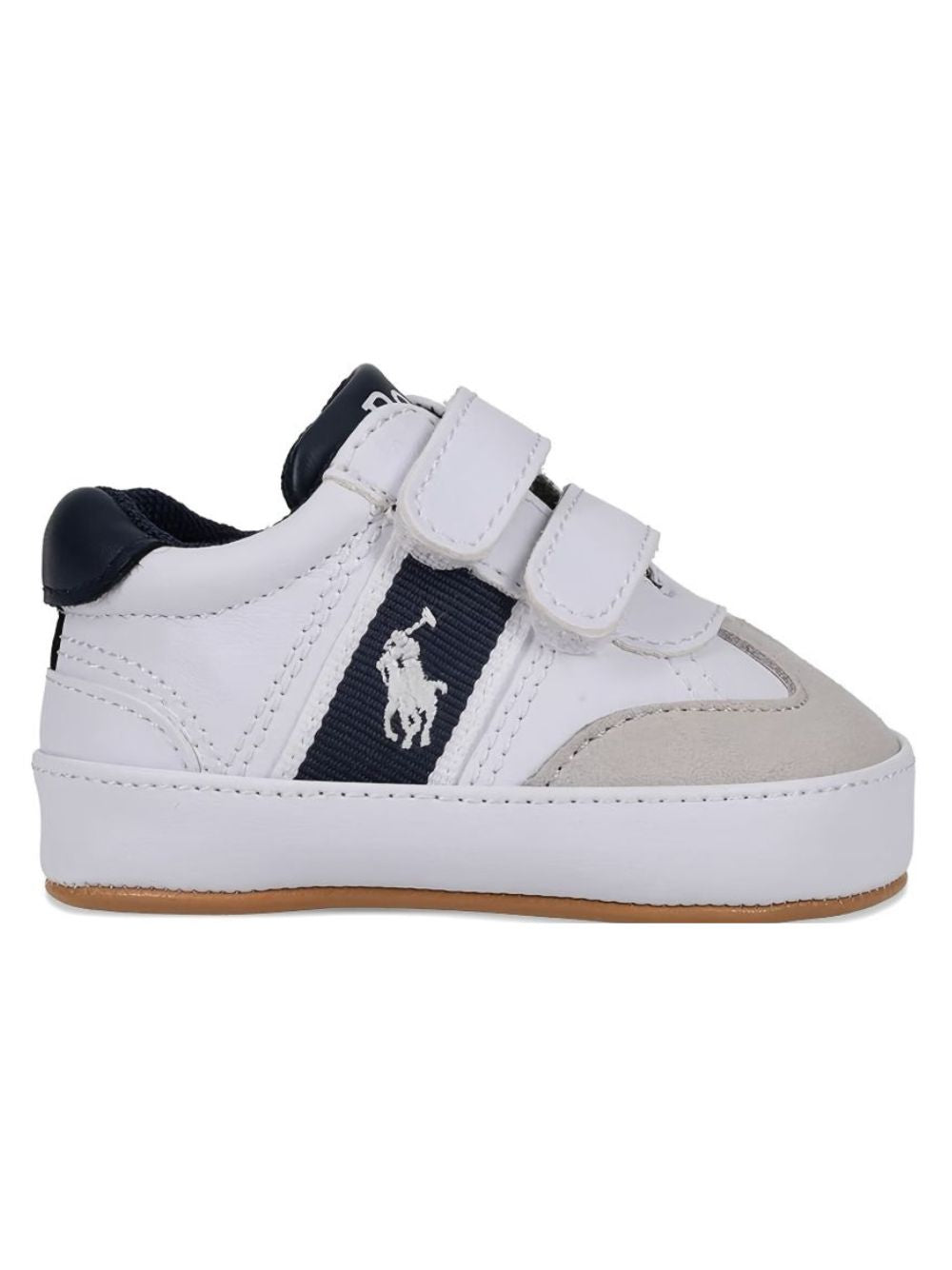 Sneakers Heritage Court III per neonato Polo Ralph Lauren Kids bianche con strappo RL03387101 WHITE Ralph Lauren kids 