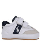 Sneakers Heritage Court III per neonato Polo Ralph Lauren Kids bianche con strappo RL03387101 WHITE Ralph Lauren kids 