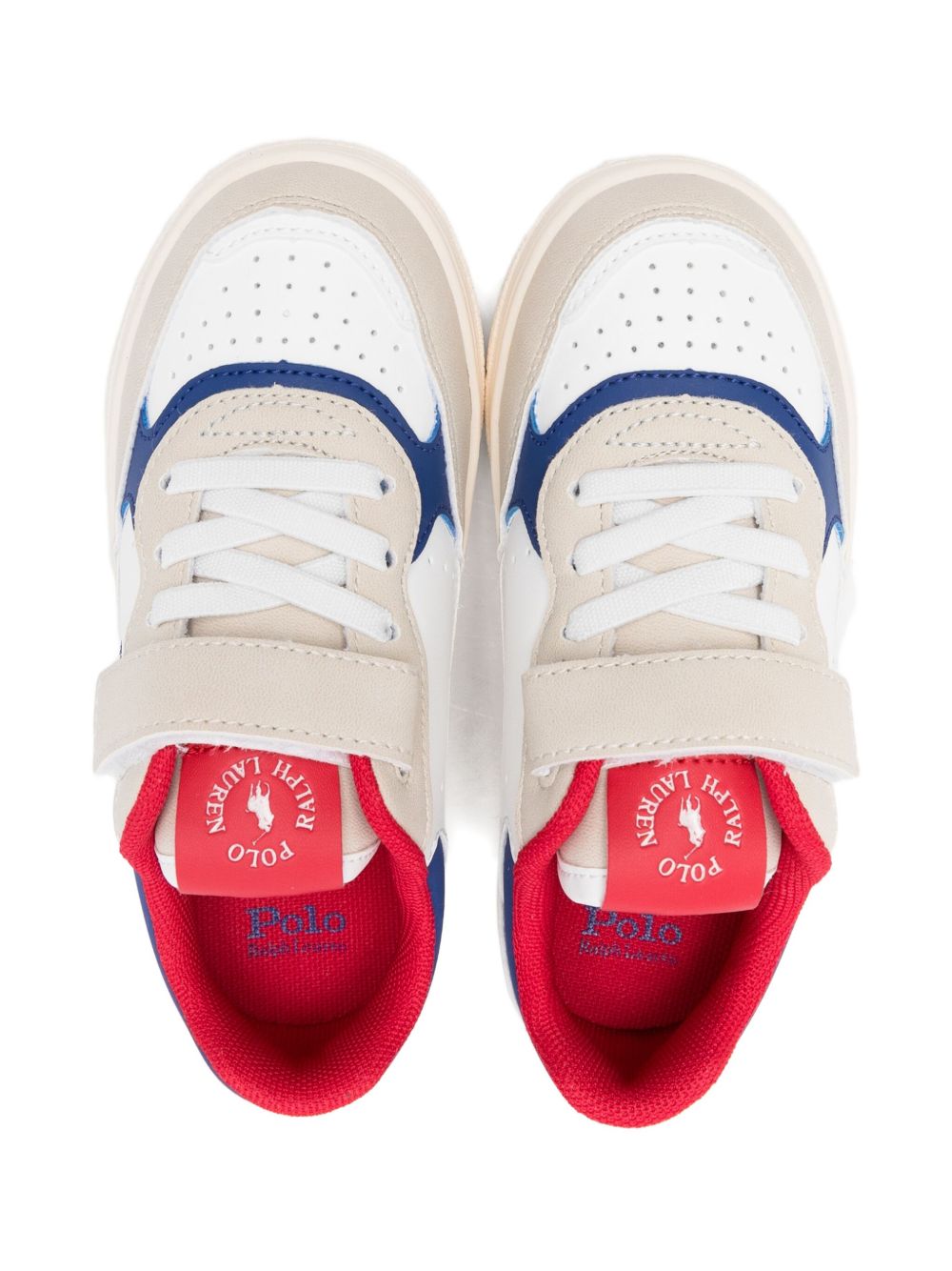 Sneakers per bambino Polo Ralph Lauren Kids bianche con chiusure a strappo RL03405101 WHITE Ralph Lauren kids 